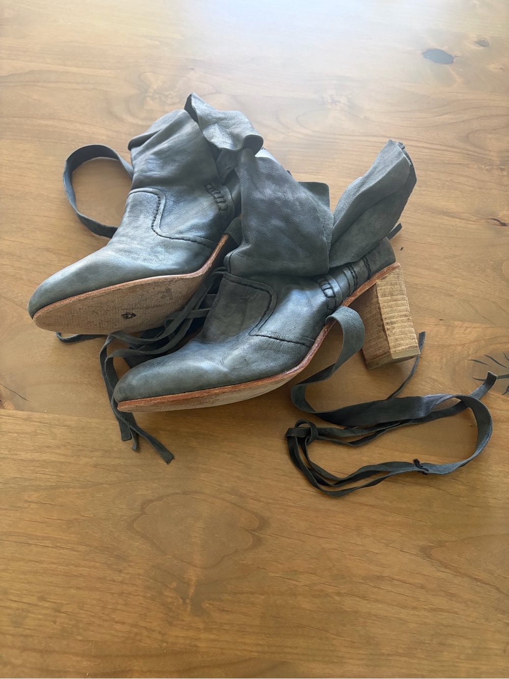 Free People Seven Wonders Wrap-tie Booties Euro 41 - Picture 3 of 9